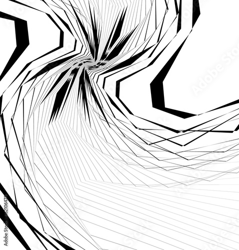 Geometric edgy shape, pattern. Rough, edgy geometric textured element