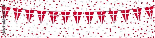 Banner. Garland, pennants, confetti. Denmark (1)