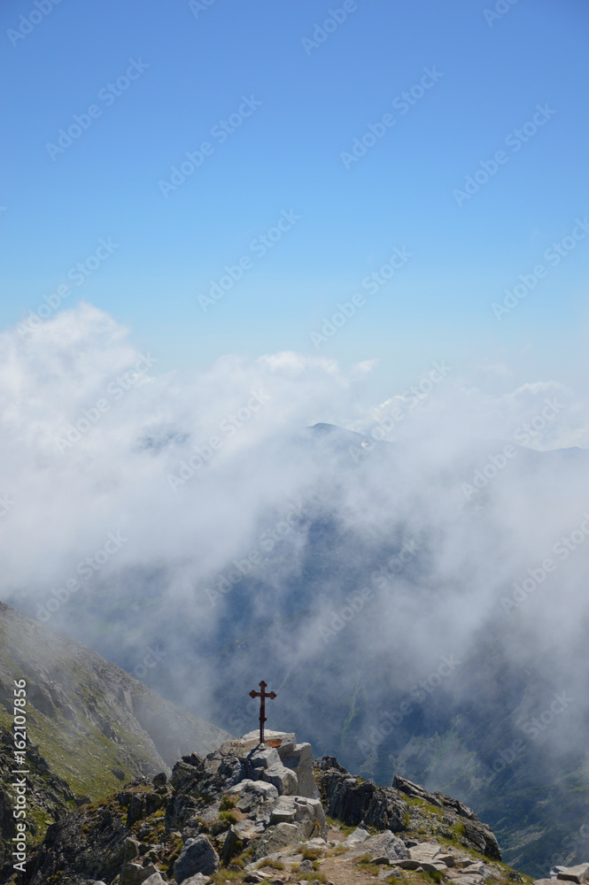 Musala Peak in clouds