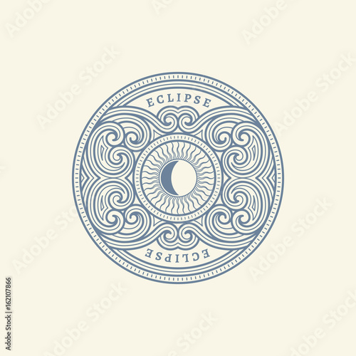 Vintage label template