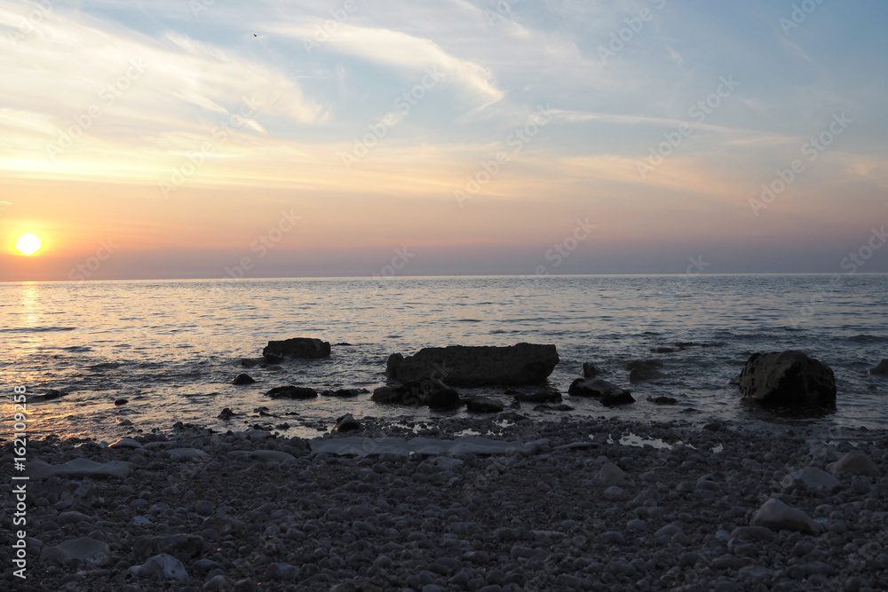 Fototapeta premium Abend am Meer