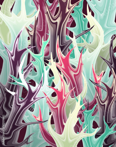 Background with abstract shapes.