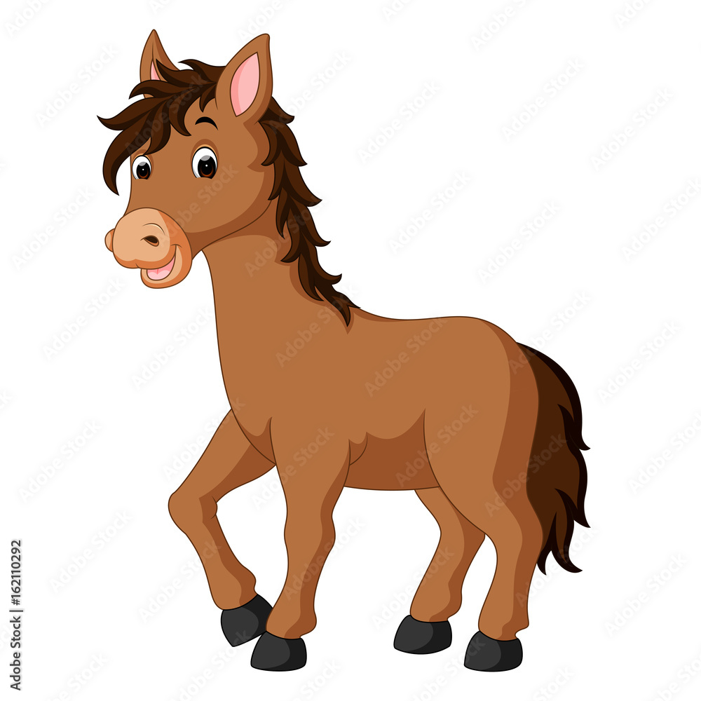 Happy horse cartoon Happy horse cartoon