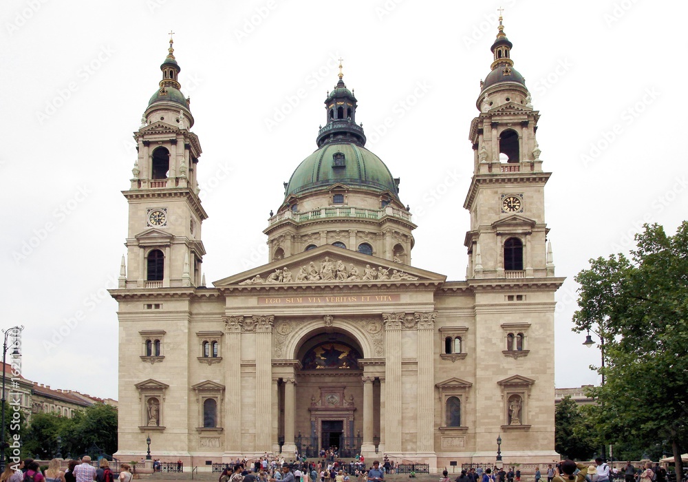 ST.Stephen's Basilica Church in center of Budapest