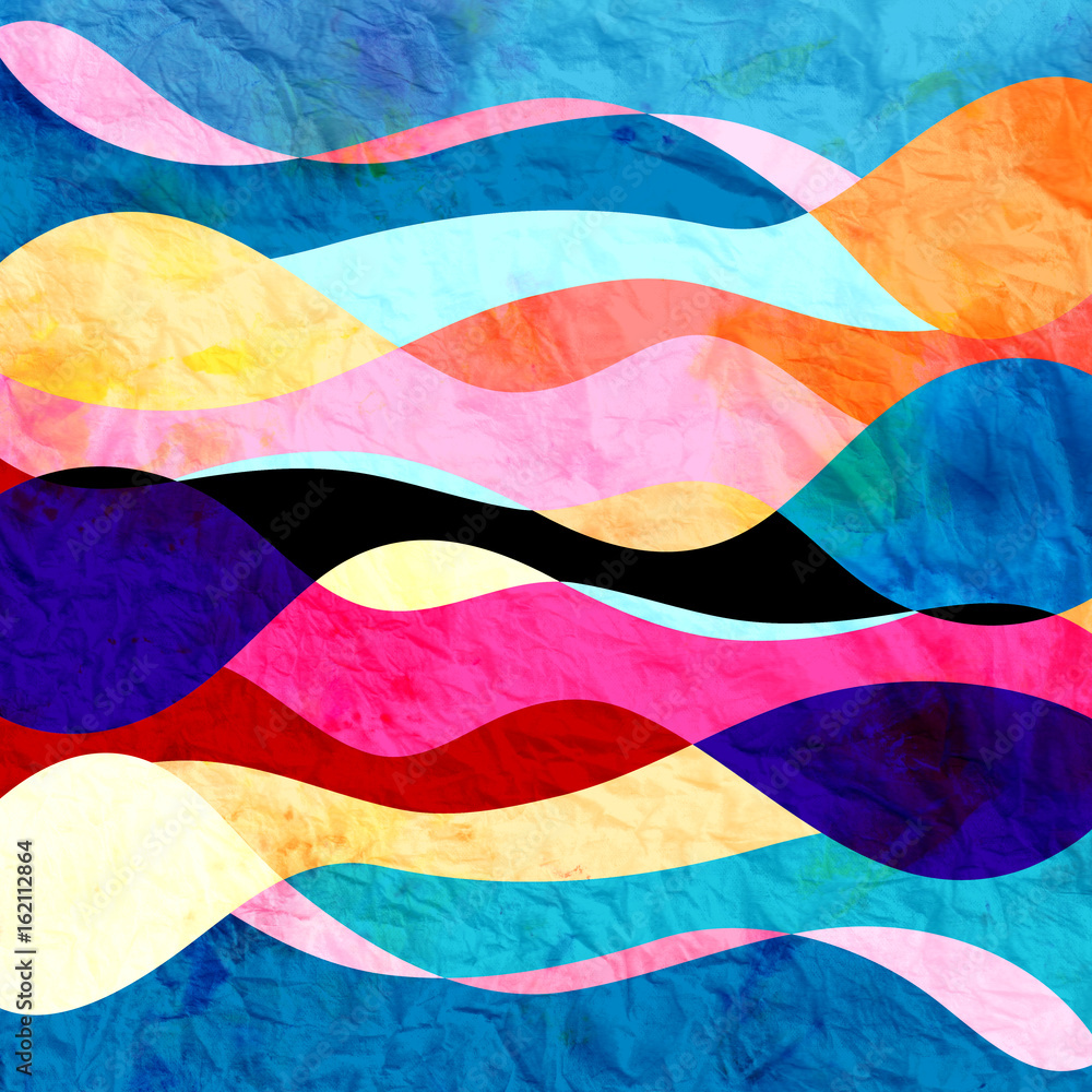 Abstract background of bright wavy design Abstract background of bright wavy design