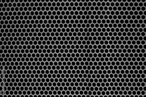Wallpaper Mural Metal texture with holes. A speaker grille. Torontodigital.ca