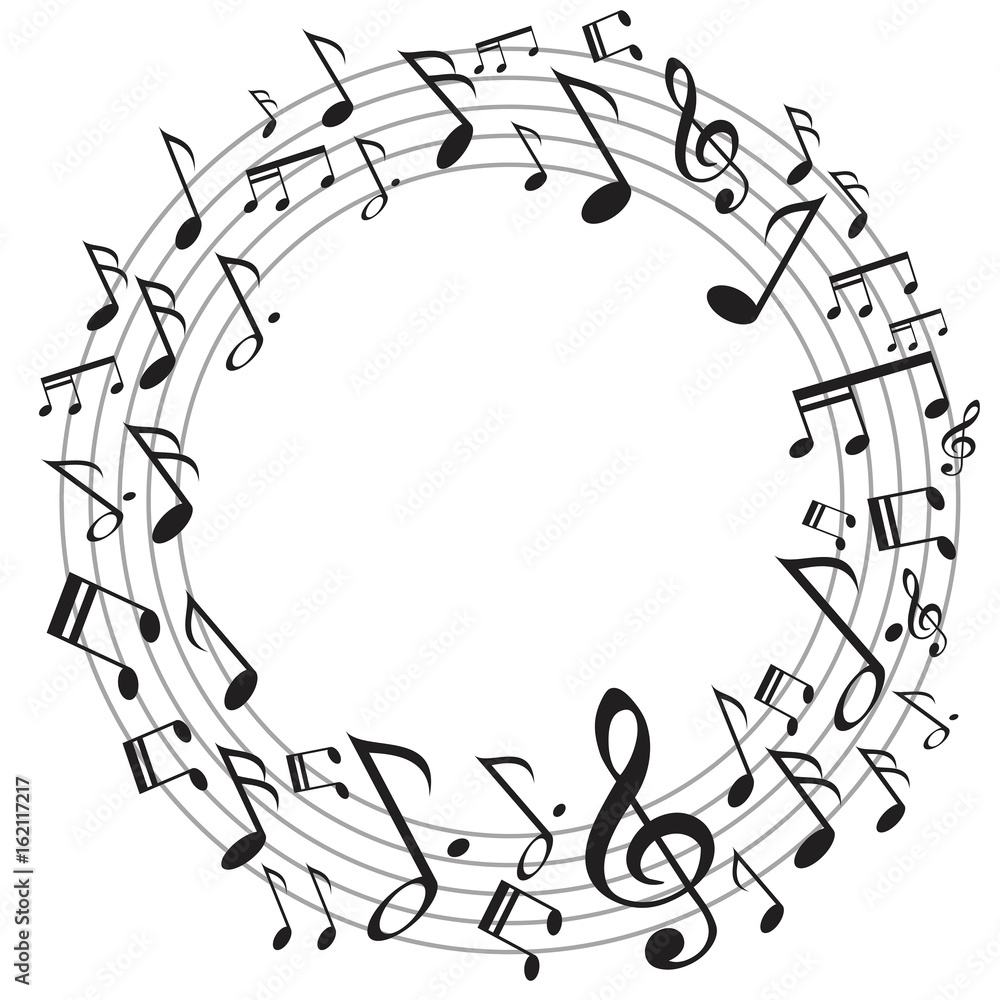 circle music notes circle music notes