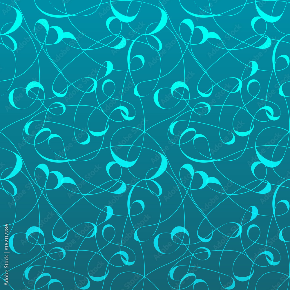 Blue Calligraphic pattern Blue Calligraphic pattern