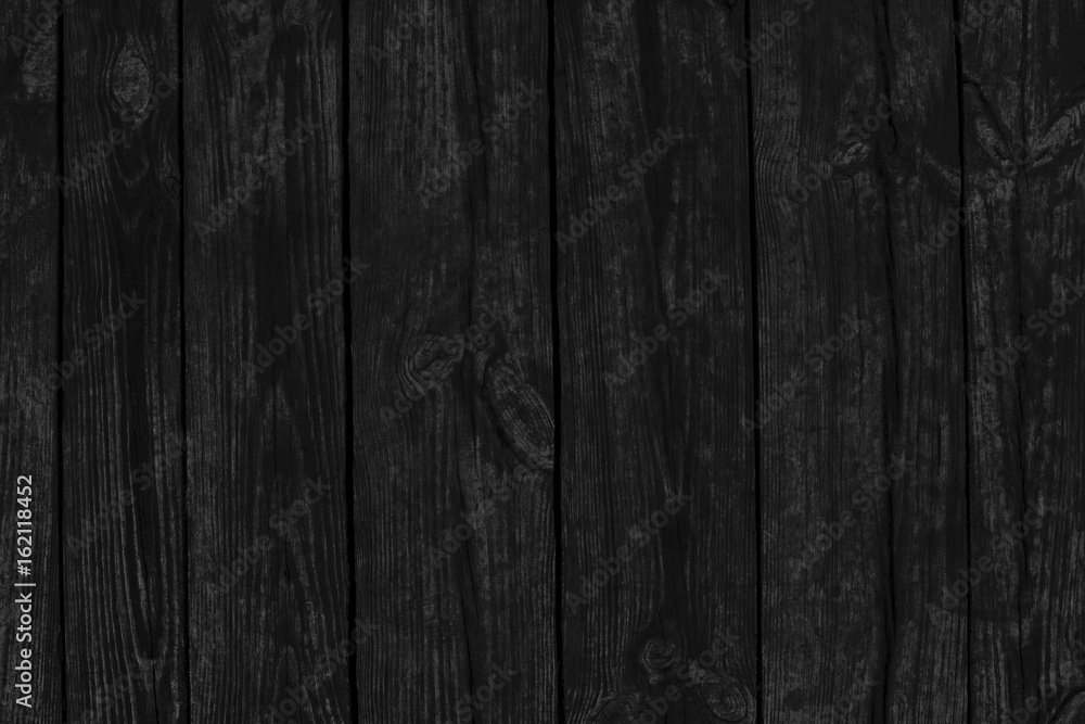 Fototapeta premium Black wood texture of old boards