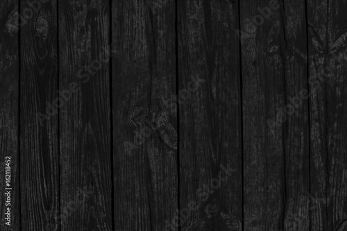 Black wood texture of old boards