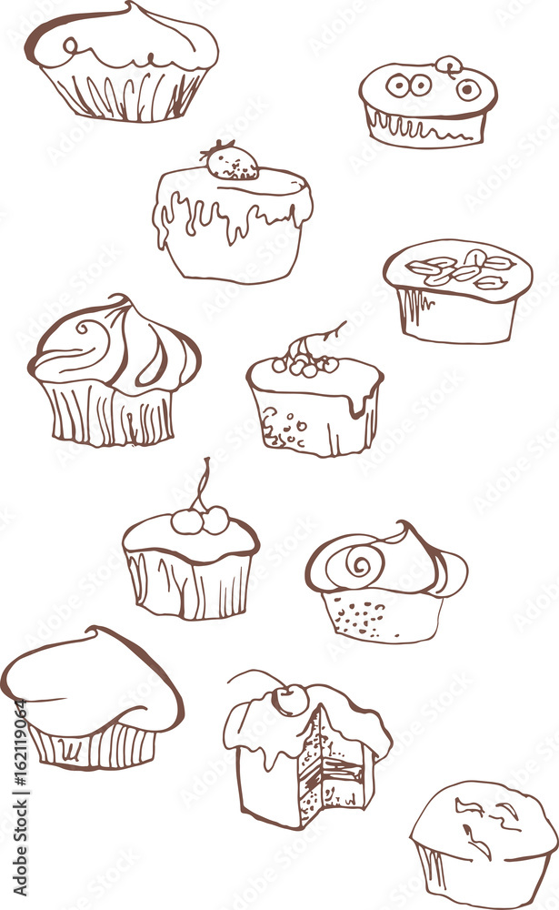 Sweet cakes and muffins
Sweet cakes and muffins
