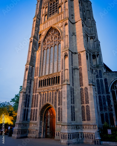 St. Peter Mancroft Church, Norwich. Taken at sunset, edited in Lightroom to accentuate the sunlight and sky colouring