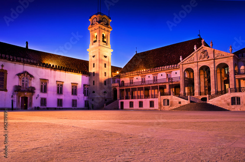 University of Coimbra before dark