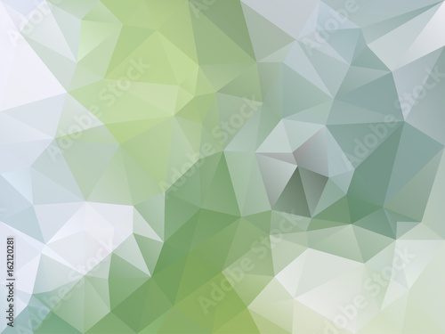 vector abstract irregular polygon background with a triangle pattern in light green and blue color