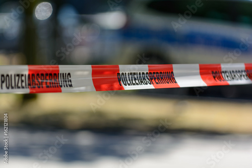 Polizeiabsperrung