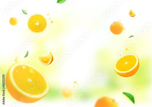 Fototapeta Naklejka Na Ścianę i Meble -  Orange fresh background