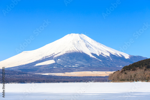 Mountain Fuji winter from Lake Yamanaka.