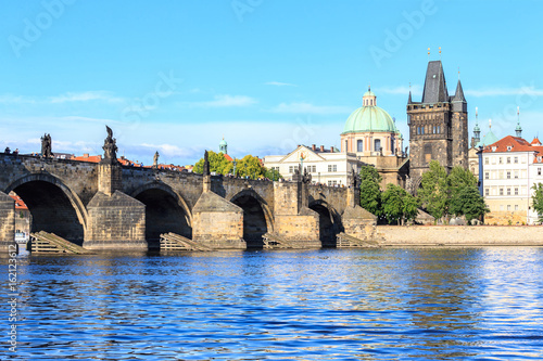 the Charles bridge in Prague