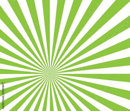 Vector Green rays On a transparent background