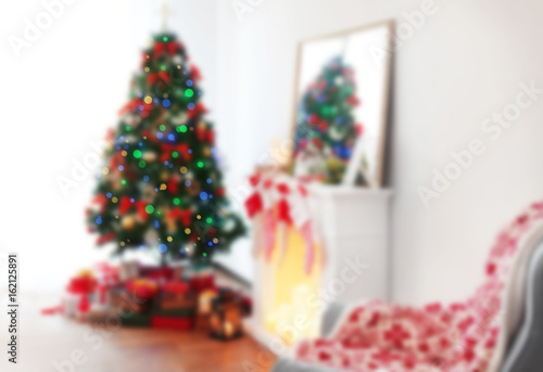 Fireplace in living room de...