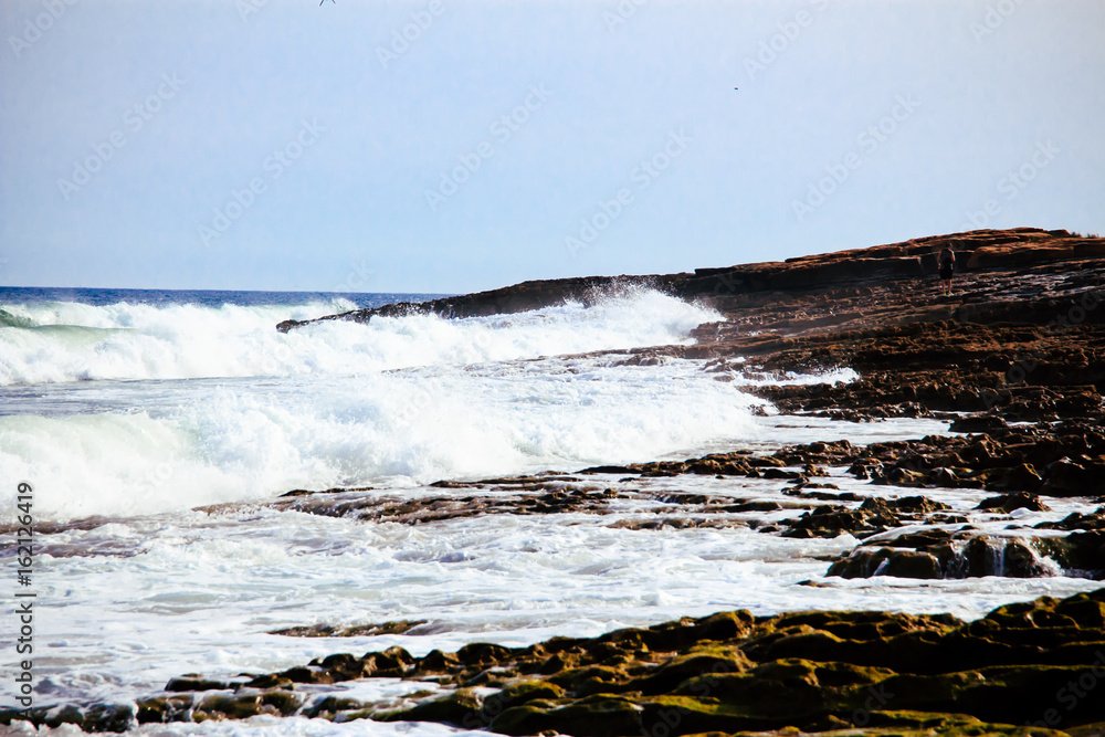 Brandung und Wellen am Strand