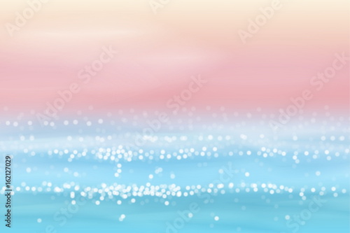 Sea view in realistic style