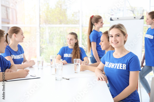 Meeting of young volunteers...