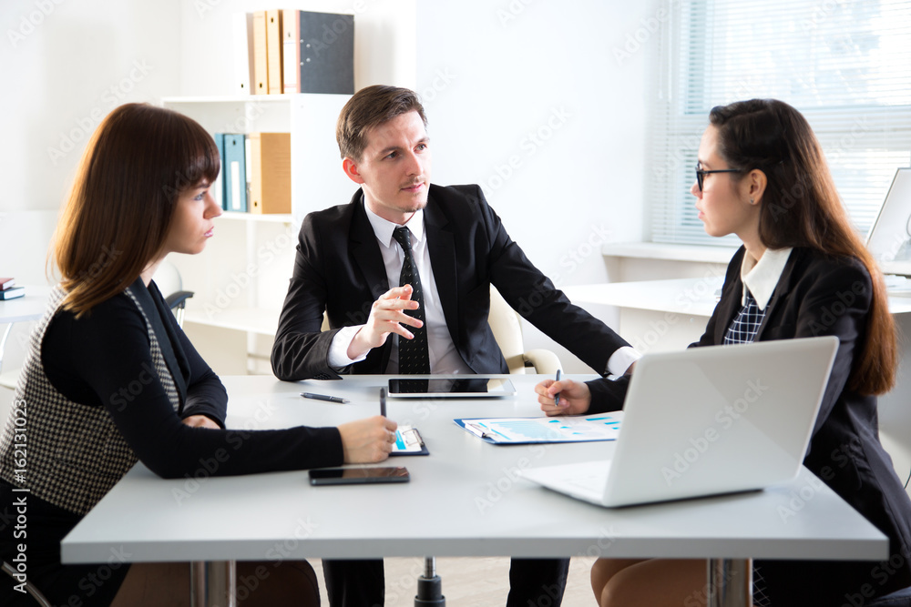 Businesspeople in a meeting Businesspeople in a meeting