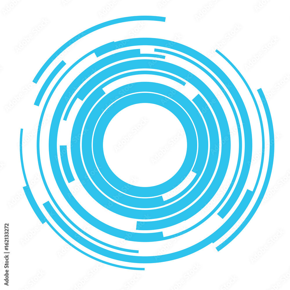 Concentric rings Sound wave background