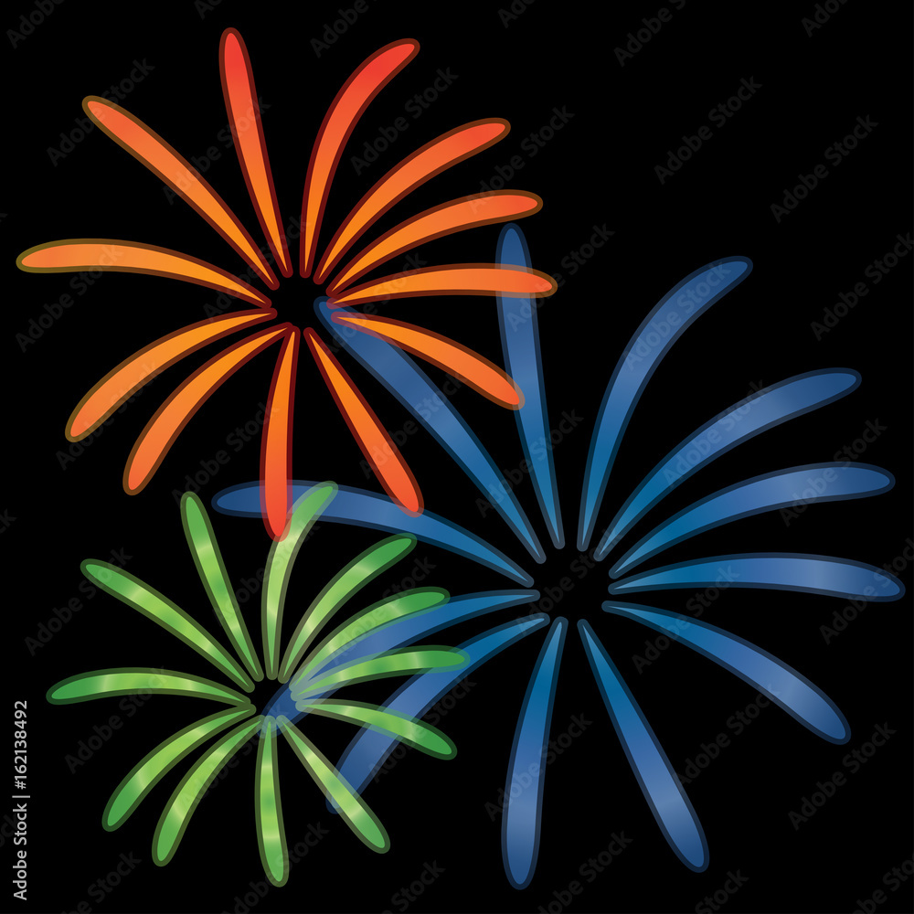Fireworks vector Illustration Fireworks vector Illustration