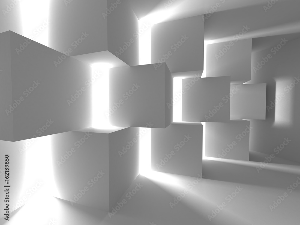 Abstract Modern White Architecture Background Abstract Modern White Architecture Background
