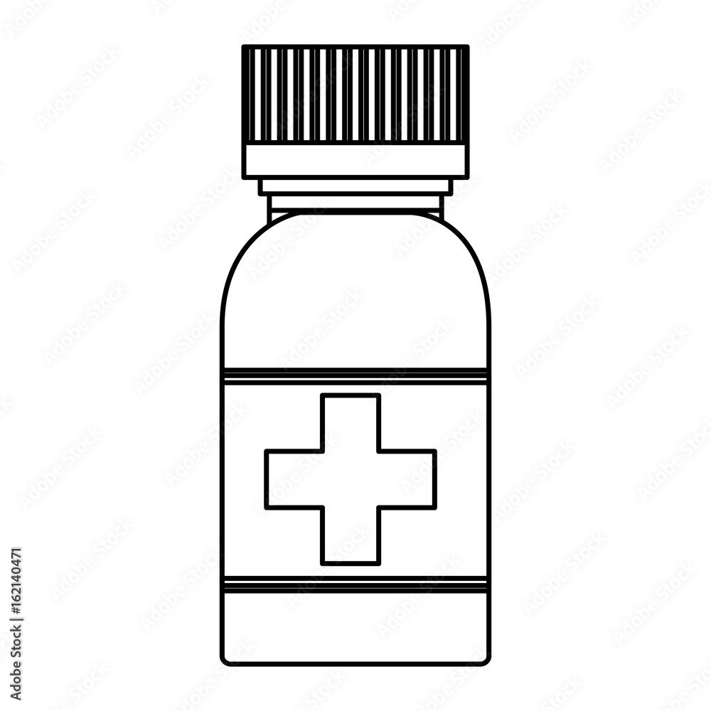 isolated medicine liquid bottle isolated medicine liquid bottle