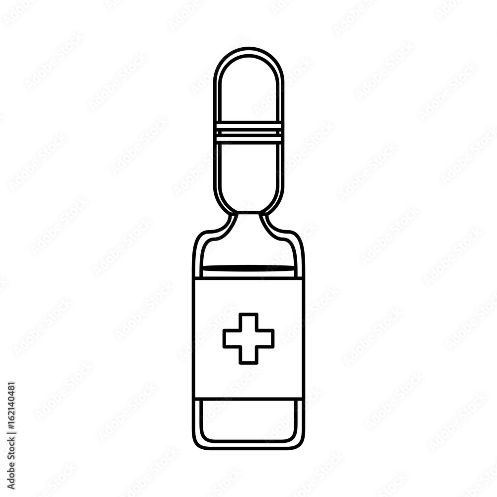 isolated medicine liquid bottle isolated medicine liquid bottle