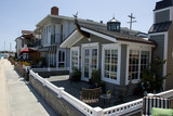 Amerikanische Häuser in Balboa Island, Orange County - Kalifornien