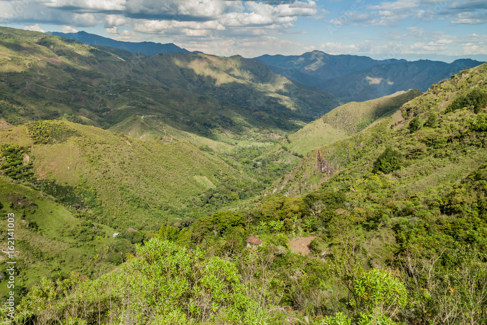 Tierradentro valley in Colombia