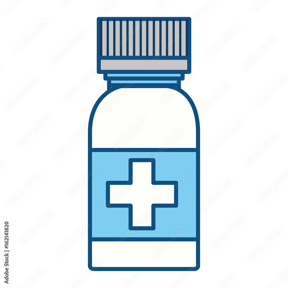 Obraz premium isolated medicine liquid bottle