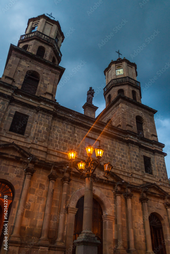 Santa Cruz cathedral in San Gil, Colombia