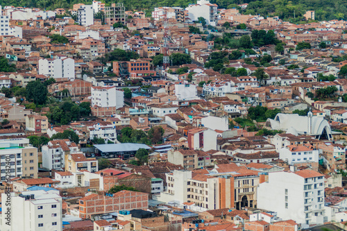 Aerial view of San Gil town, Colombia