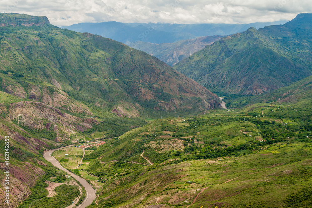 Canyon of river Chicamocha in Colombia