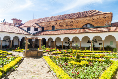 Картината върху платно Courtyard of a convent Santo Ecce Homo near Villa de Leyva, Colombia