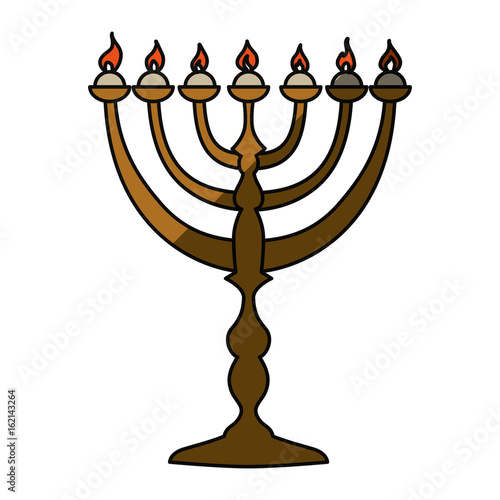Jewish Chandelier menorah