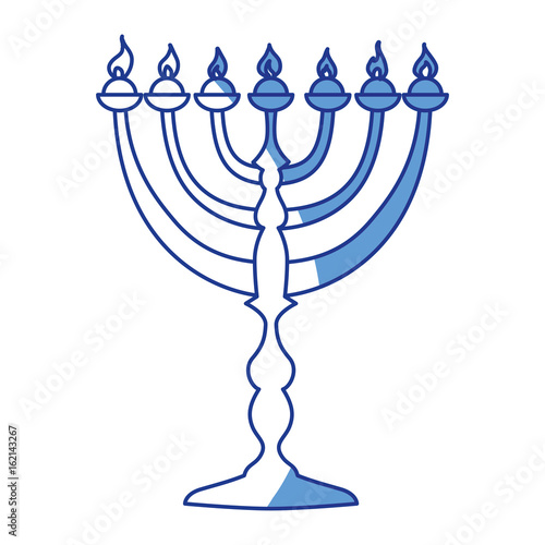 Jewish Chandelier menorah