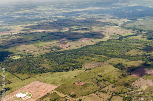 Aerial view of landscape in Dominican Republic