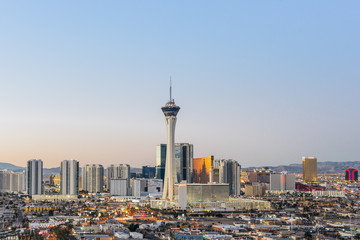 Keuken achterwand Las Vegas Skyline Las Vegas bij zonsopkomst  © Mike Valdez