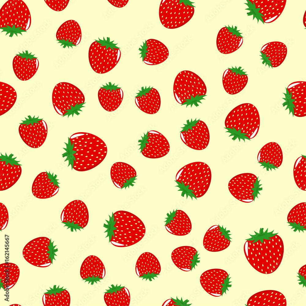 Seamless pattern from strawberries. Seamless pattern from strawberries.