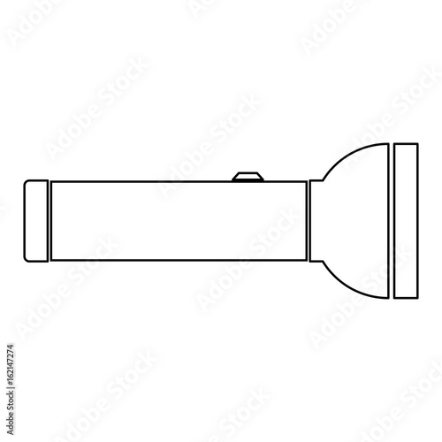 Flashlight  the black color icon .