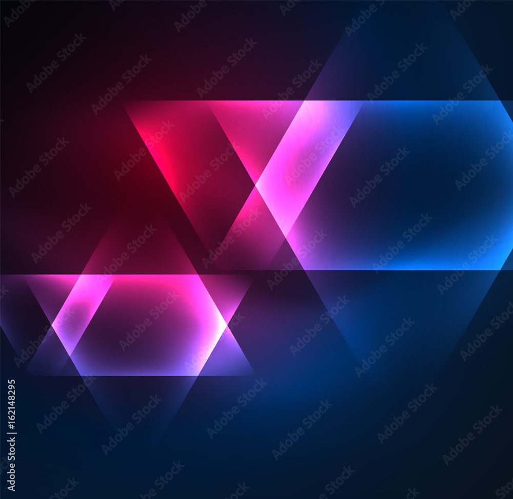 Glowing geometric shapes Glowing geometric shapes