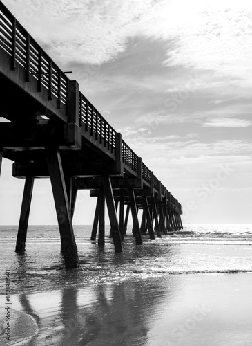 Pier in Black and White