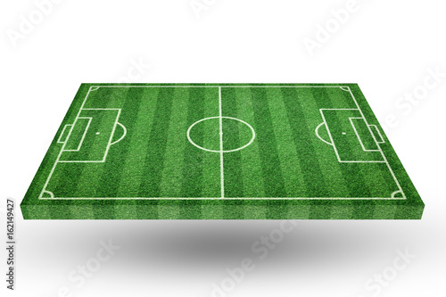 perspective view of soccer field