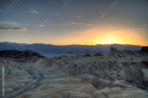 Sunset with Clouds at Zabriskie Point